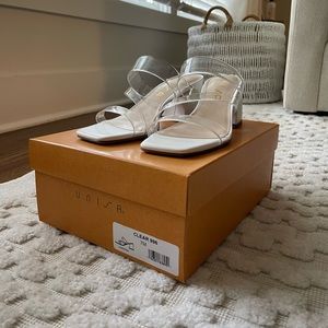 NEVER WORN BEFORE UNISA MIRIAM SANDAL WITH CLEAR STRAP